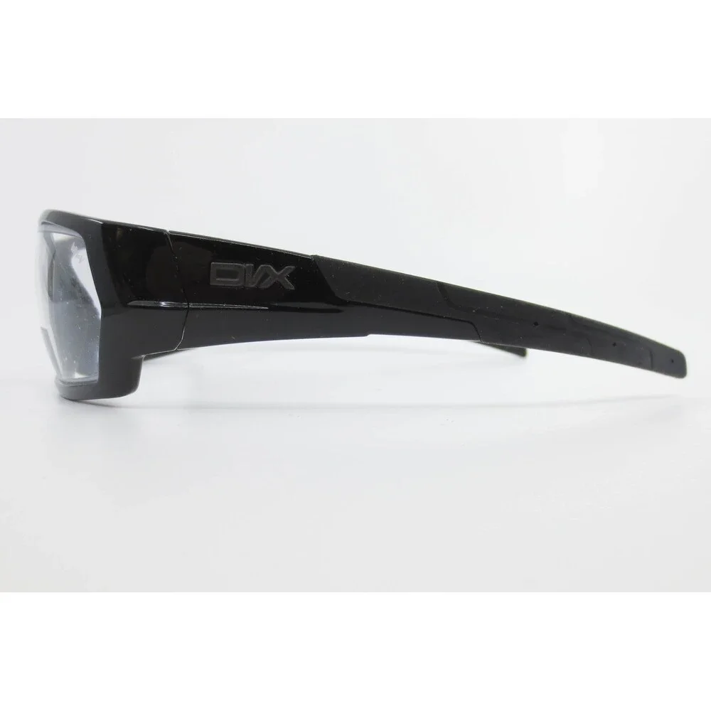 DVX Wiley X Sunglasses Black Wrap Frame Clear Demo Lenses 2304Z Z87-2+ Z94.3